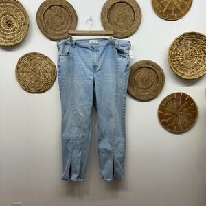 NEW Abercrombie Ultra High Rise The 90s Straight Leg Jeans Plus Size 37/24L LONG